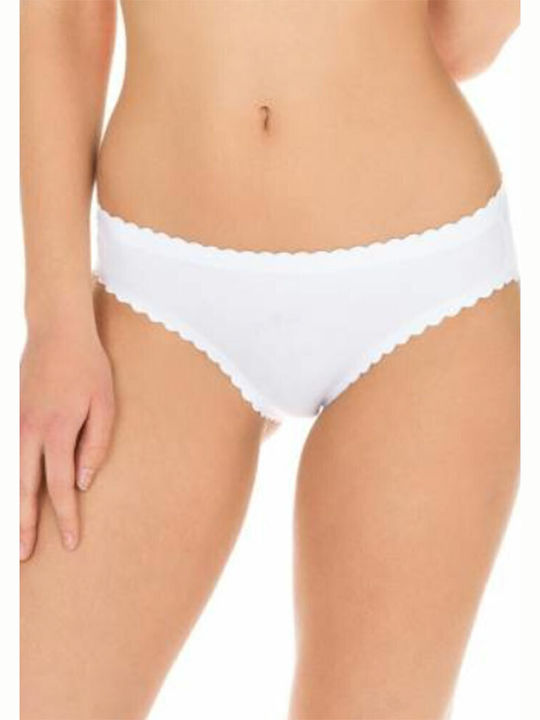 Βαμβακερά Γυναικεία Slip 2Pack Λευκό-μαύρο