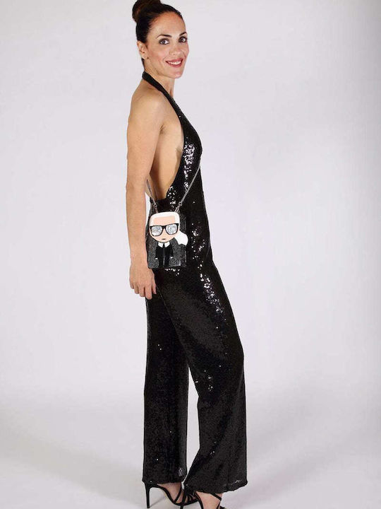 Women's Sleeveless One-piece Suit Black