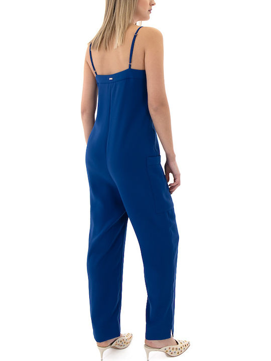 Armani Exchange Blue One-piece Jumpsuit