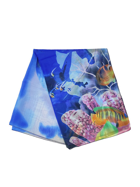 Παρεό Sarong Skirt Παραλία Κοράλλια Στο Βυθό Μπλε Παρεό Sarong Skirt Παραλία Κοράλλια Στο Βυθό Μπλε