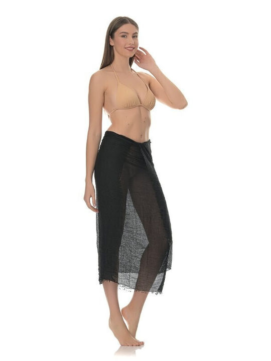 Pareo Fular Negru Pr1810