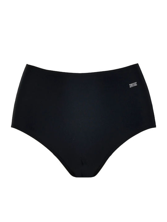 Bikini Slip Ψηλόμεσο Μαύρο