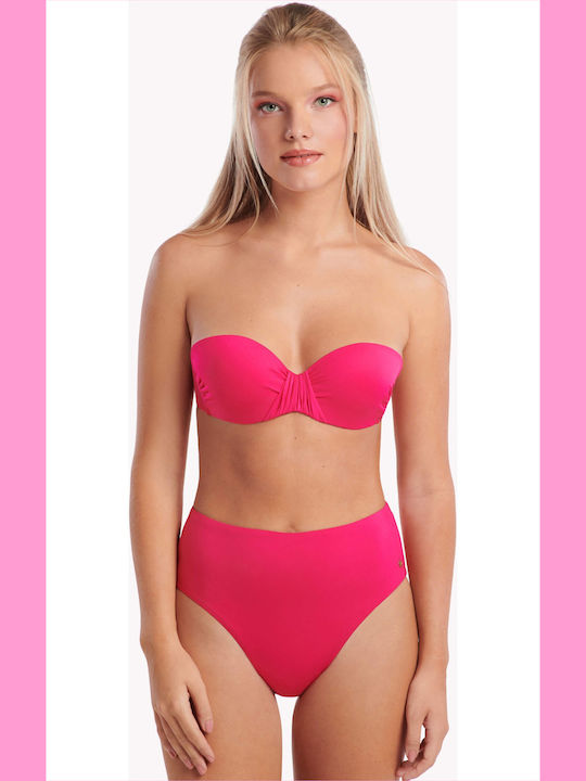 Bikini Slip Ψηλόμεσο Φούξια