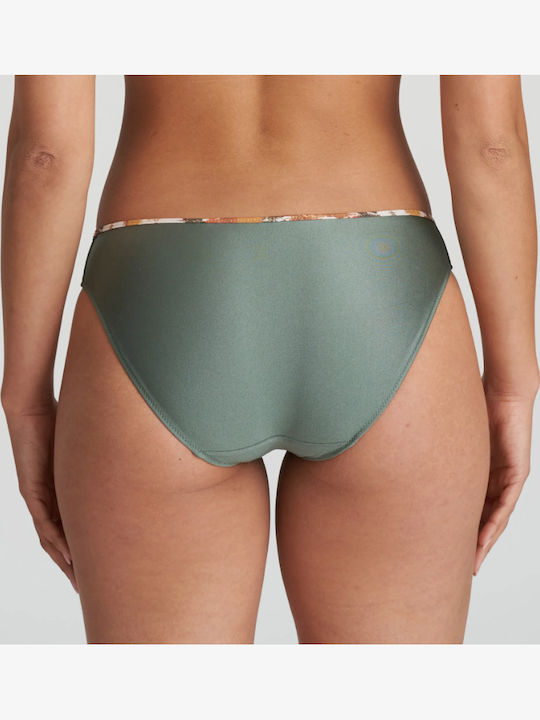 Bikini Slip Hohe Taille Khaki