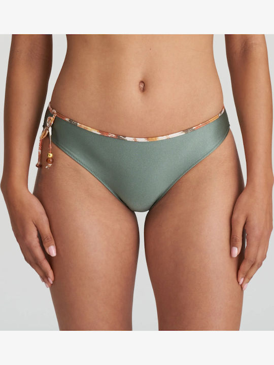 Bikini Slip Hohe Taille Khaki