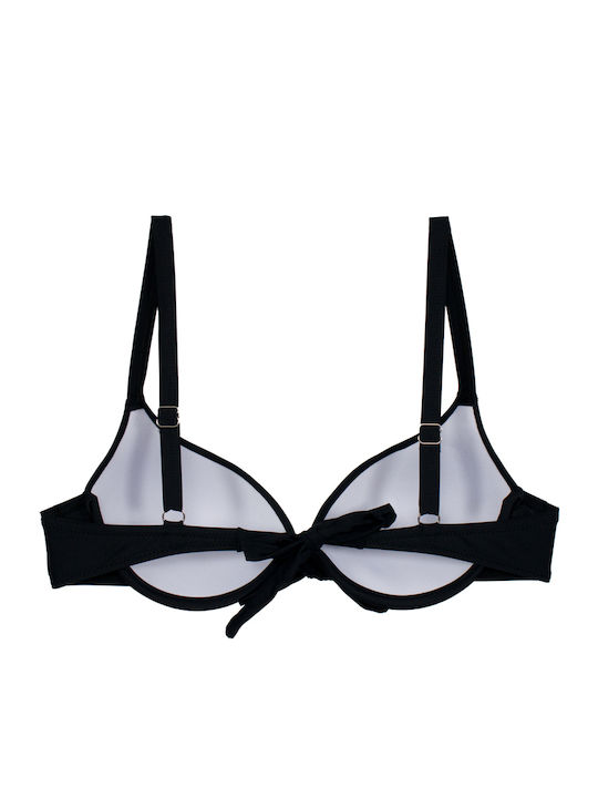 Бански Bikini Push Up с банели Черен S23