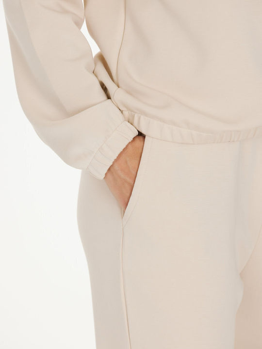 Hohe Taille Jogginghose Whitecap Gray