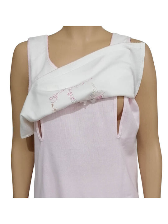 Jeannette Lingerie Σετ Πιτζάμες Εγκυμοσύνης & Θηλασμού Ροζ