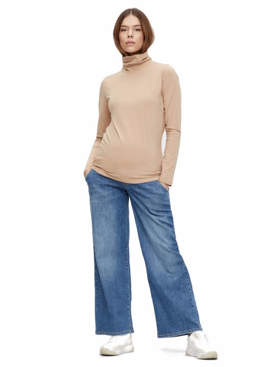 Maternity Top Turtleneck Caramel Mamalicious