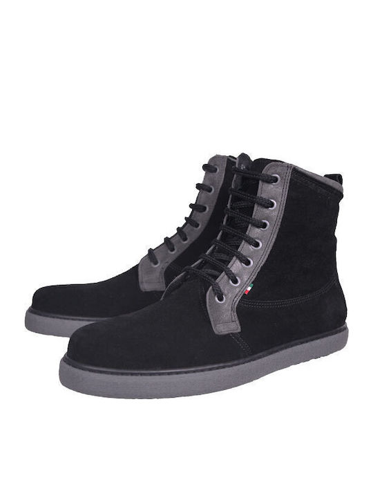 Suede Μαύρα Ανδρικά Μποτάκια