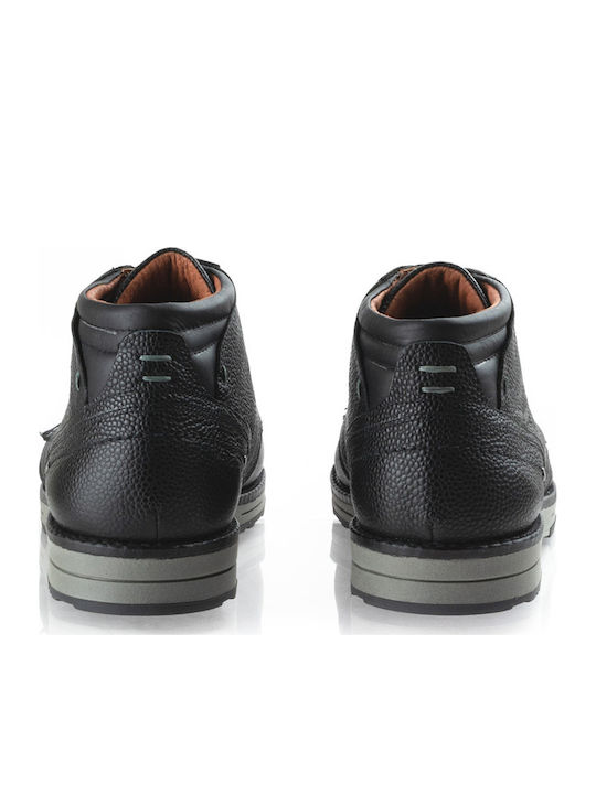 Leather Black Men's Boots
