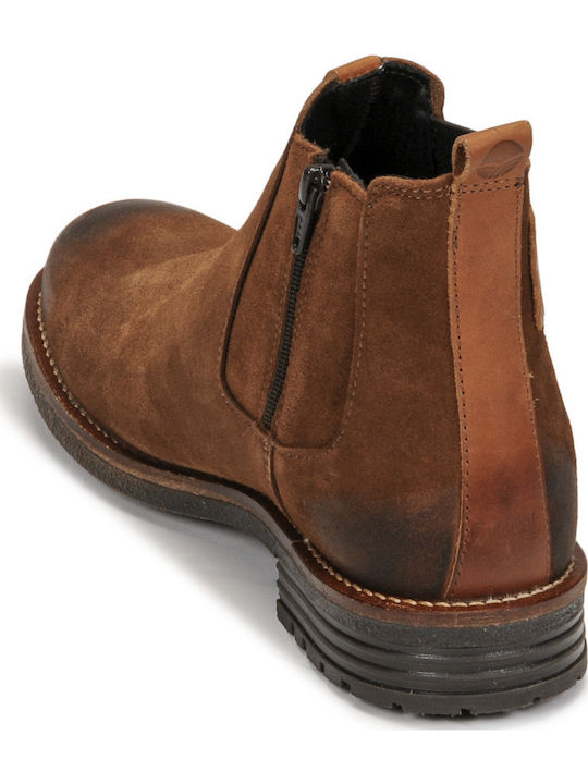 New002 Leder Braun Chelsea Stiefeletten