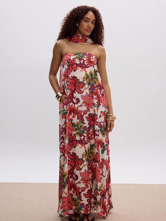 Καλοκαιρινό Maxi Φόρεμα για Γάμο / Βάπτιση Strapless