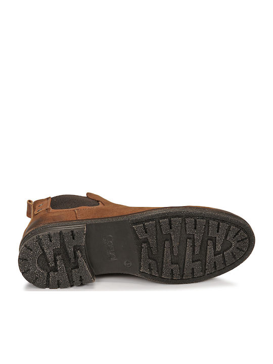 New002 Leder Braun Chelsea Stiefeletten
