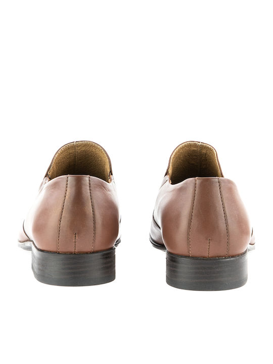 Δερμάτινα Ανδρικά Loafers σε Καφέ Χρώμα