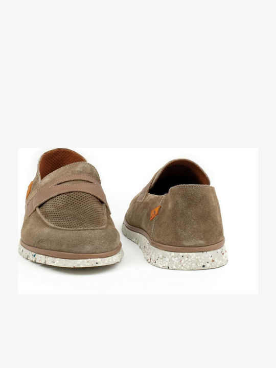 Leder Herren Mokassins in Braun Farbe
