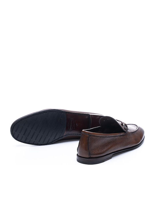 Leder Herren Mokassins in Tabac Braun Farbe