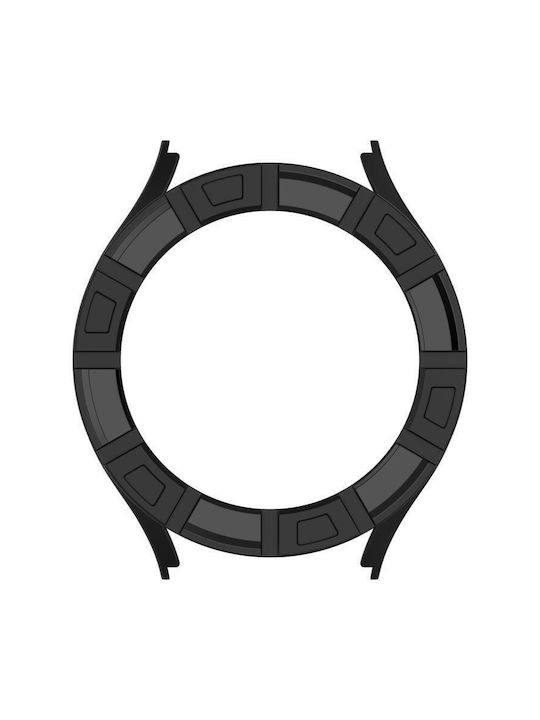 Schutz Silikonhülle in Schwarz Farbe für Samsung Galaxy Watch 7 40 mm