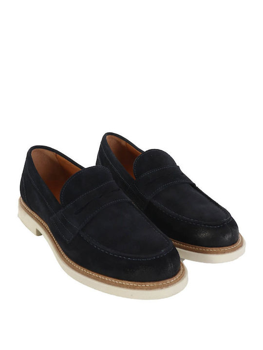 Suede Ανδρικά Loafers σε Μπλε Χρώμα