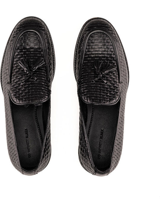 Infinity Blck Men's Moccasins Black
