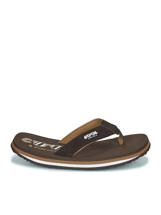 Herren Flip Flops Braun