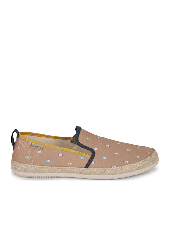 Din material textil Espadrile pentru bărbați în culoarea Bej