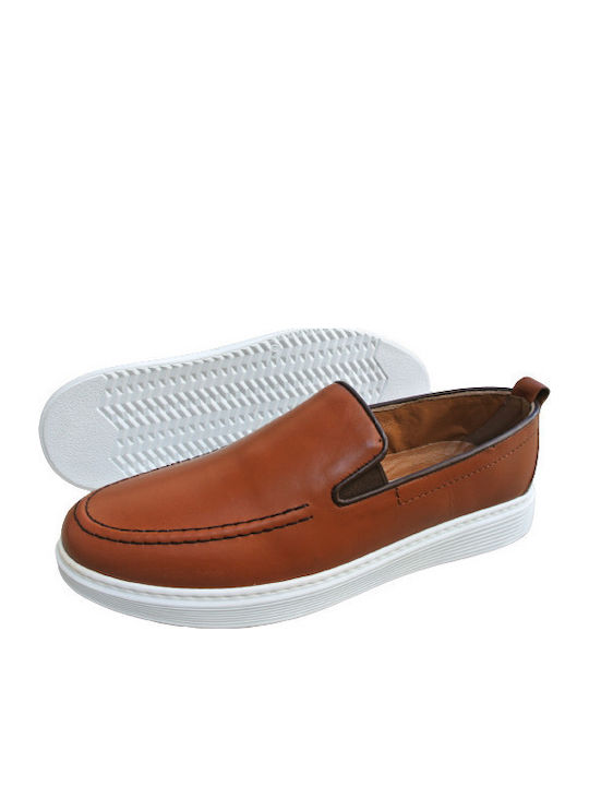 Leder Herren Slip-Ons Tabac Braun