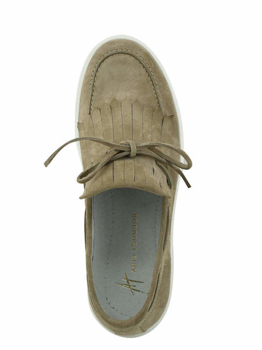 Designer Δερμάτινα Ανδρικά Slip-On Μπεζ