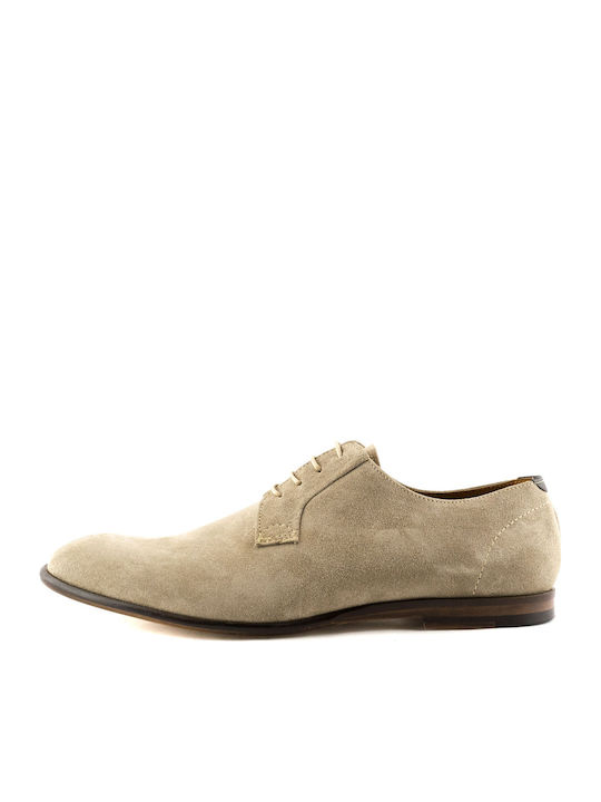 Men's Leather Casual Shoes Beige