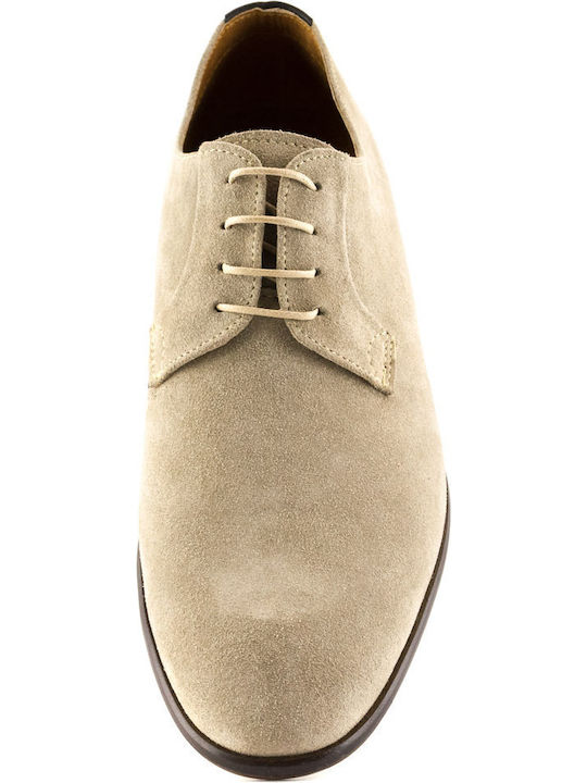 Men's Leather Casual Shoes Beige