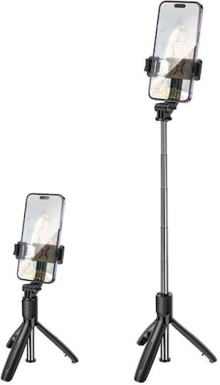 Borofone Selfie Stick By13 Nube Bluetooth Tripod Remote Control Black