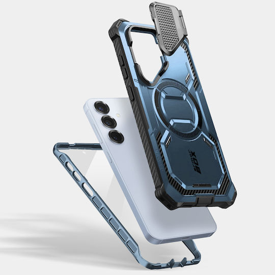 Husă Integrală I-blason Samsung S25 Plus Rezistentă la Șocuri Compatibilă cu Magsafe Albastră