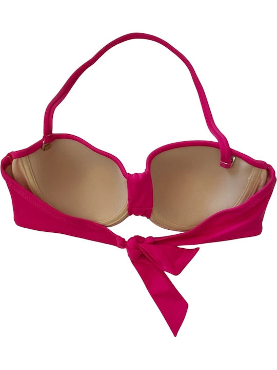 Strapless Bikini Top Φούξια (Fuchsia)