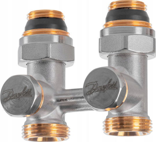 Danfoss Set of 2 Pieces Rae/rlv-ks 1/2 Straight Blister Dwz