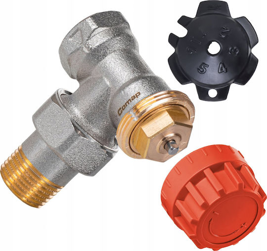 Vana Termostatică Unghiulară Comap 1/2 Kv 0,55 Fără Preajustare Comap