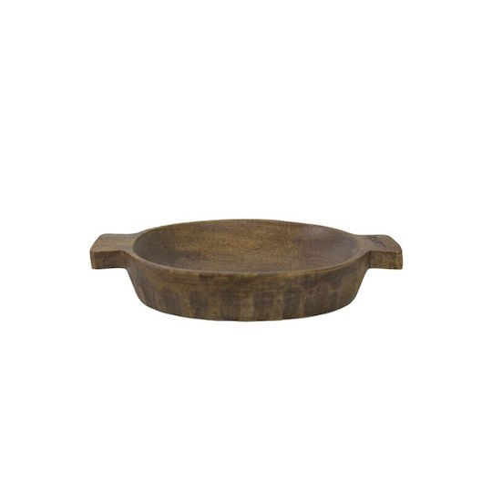 Nakaro Wood Decorative Bowl Brown 24x14x4cm