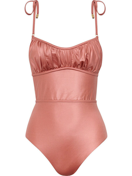 Pink One Piece Swimsuit