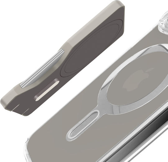 Husă Speck Magsafe iPhone 15 Pro Presidio Perfect Clear Clicklock Argintie