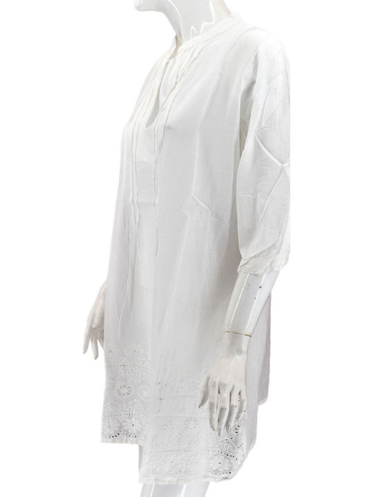 Ferrari Group Women's Caftan Beachwear White