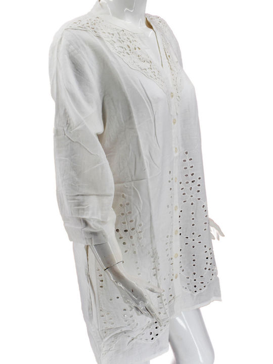 Ferrari Group Women's Caftan Beachwear White