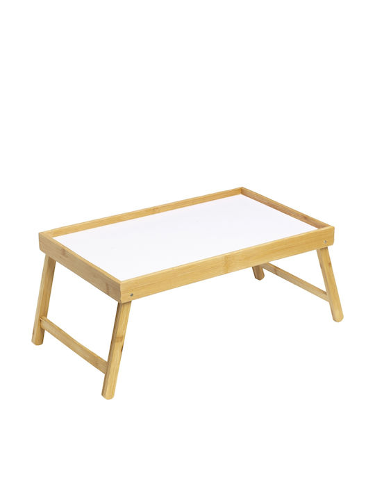 BigBuy Bamboo Δίσκος Κρεβατιού 50x22x30cm