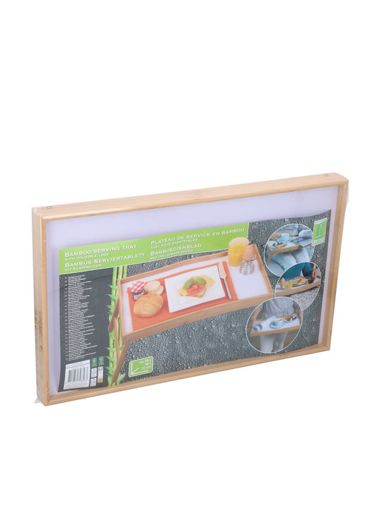 BigBuy Bamboo Δίσκος Κρεβατιού 50x22x30cm