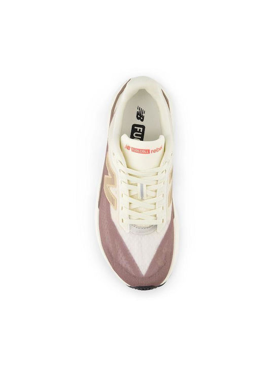 Rebel V5 Γυναικεία Αθλητικά Παπούτσια Running Beige / Brown