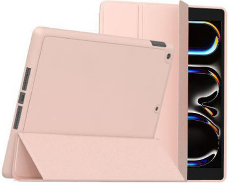 Mw Case Ipad Pro 11” M4 Folio Slimskin Series Apple Pencil Holder Pink