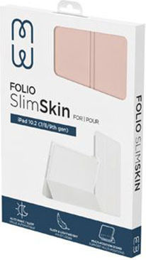 Mw Case Ipad Air 11” Folio Slimskin Series Apple Pencil Holder Pink