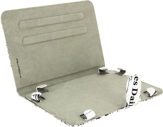 Akashi Universal Folio Cover 7'' To 8'' Tablets Newspapers Model White