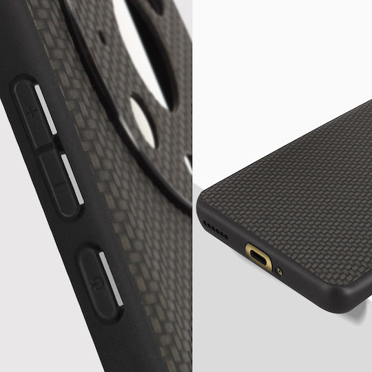 Protective Case Honor Magic4 Pro Hard Back Soft Contour Carbon Effect Black