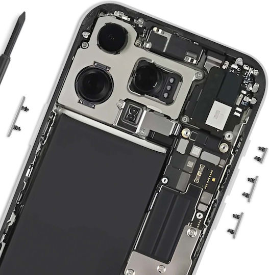 Clappio Power Lautstärketasten Für iPhone 16 iPhone 16 Plus Weiße