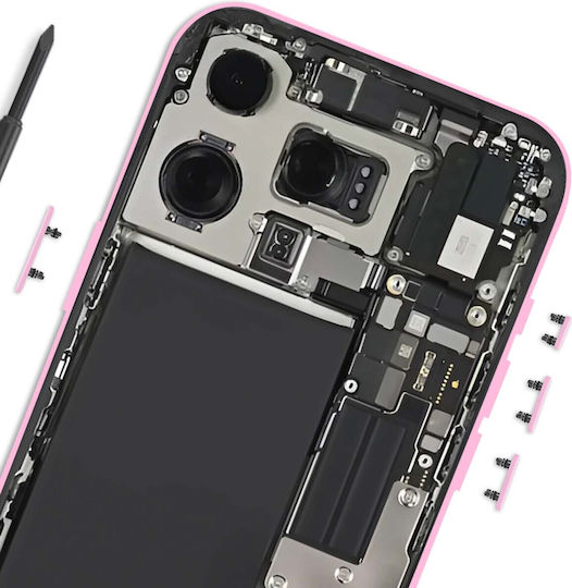Clappio Power Volume Button Iphone 16 Iphone 16 Plus Pink