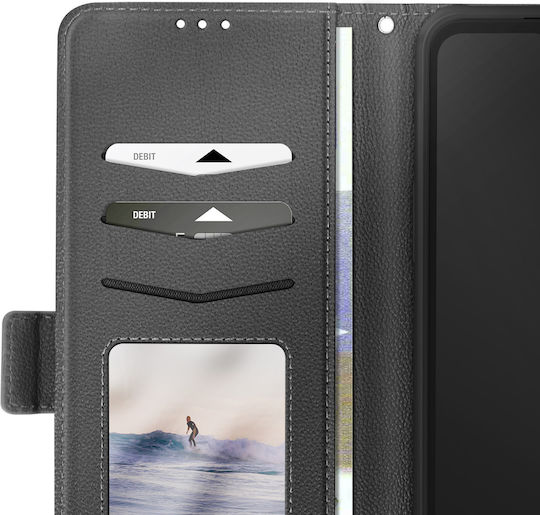 Avizar Klapphülle Galaxy Xcover 7 Pro Handgelenkriemen Brieftasche Halter Schwarz